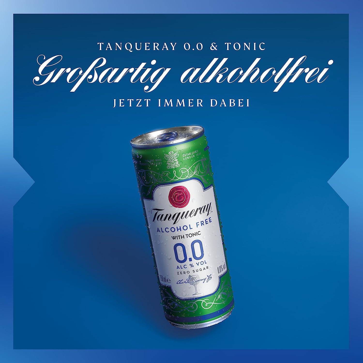 Tanqueray 0,0% & Tonic - Bebida mixta refrescante sin alcohol, sin azúcar y sin calorías, lista para beber "Slim Can" para viajes, 250 ml + Polpa italiana gourmet de 400 g