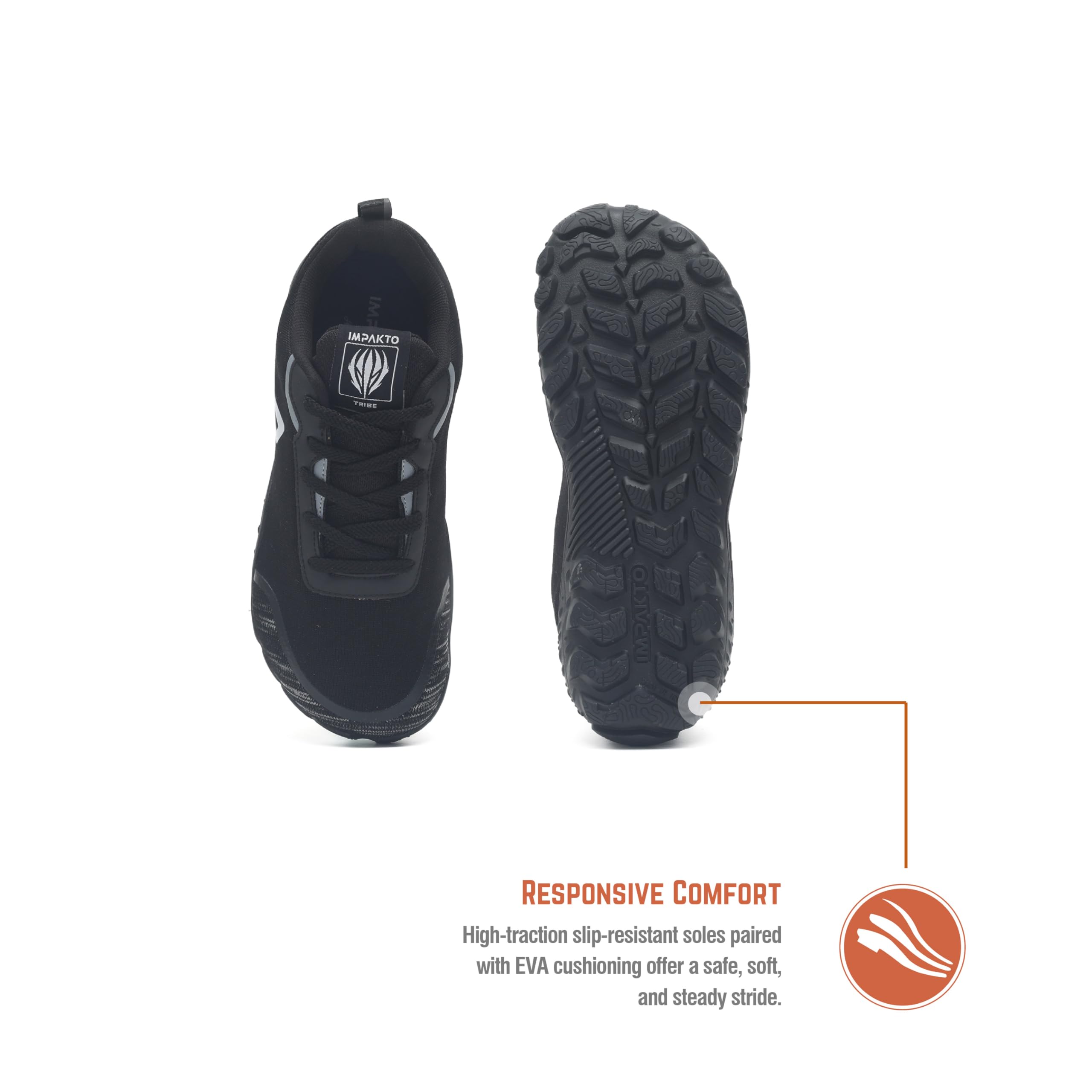 Impakto Men’s Barefoot Earthen Shoes | Wide Toe Box | Lightweight Shoes for Trainning, Running on Soft Ground & Workout | Minimalist Zero-Drop for Natural Movement | Anti-Skid & Flexible Rubber Sole 4