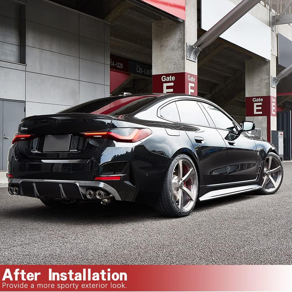 G26 Carbon Fiber Side Skirts for BMW 4 Series G26 440i Gran Coupe M Sport Hatchback 4 Door 2021-2022 Car Side Skirt Extension Rocker Panel Factory Outlet