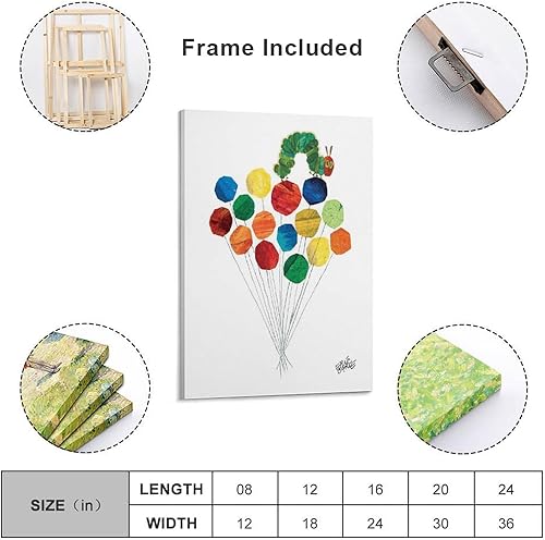 Miniatura 2 de Encantadora ilustración de Eric Carle para niños, impresiones artísticas en lienzo para pared, póster, regalos, fotos, pintura, pósteres para