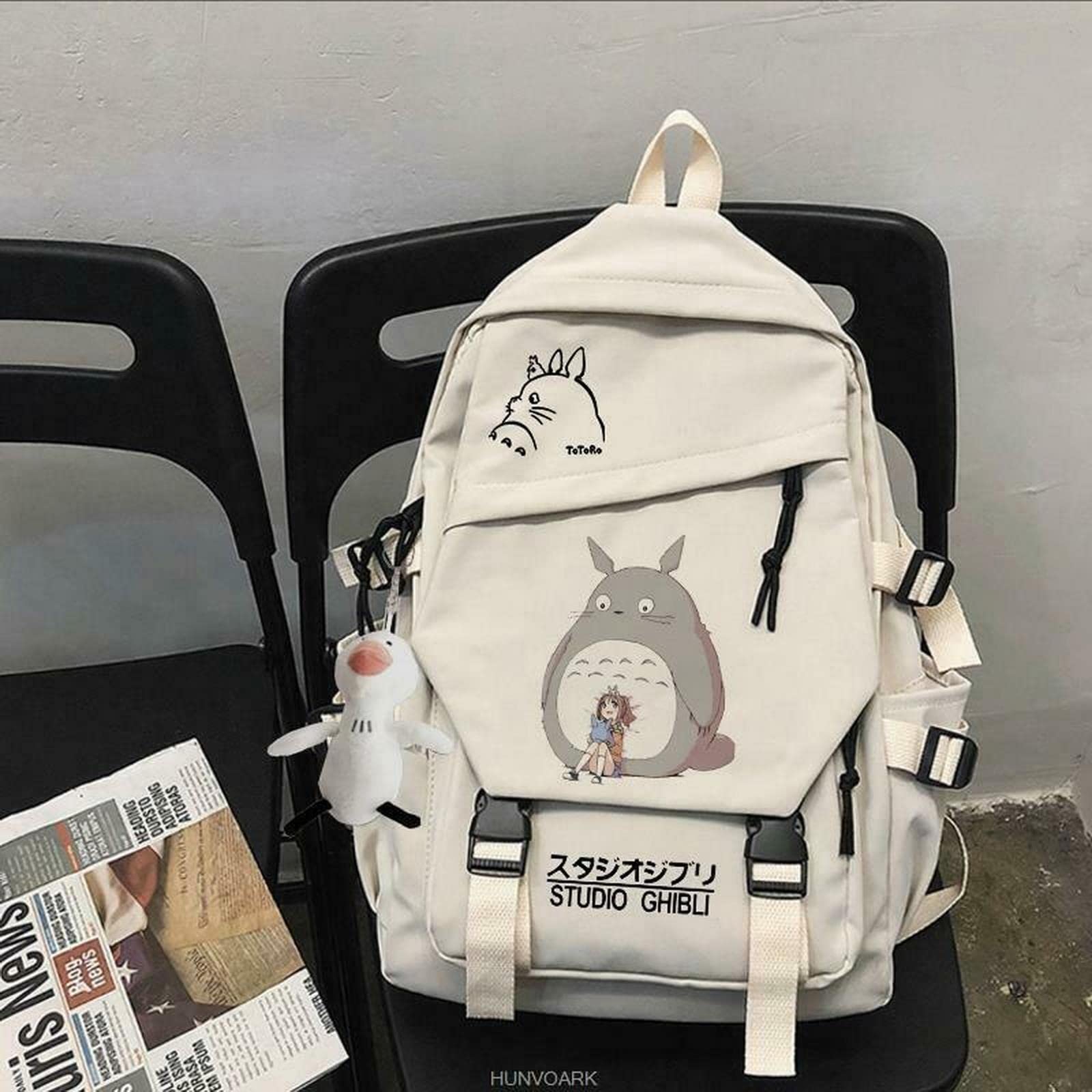 Plecaki damskie nylonowe plecaki torba na ramię anime kreskówka Totoro torby szkolne torba na książki dla mężczyzn torby podróżne