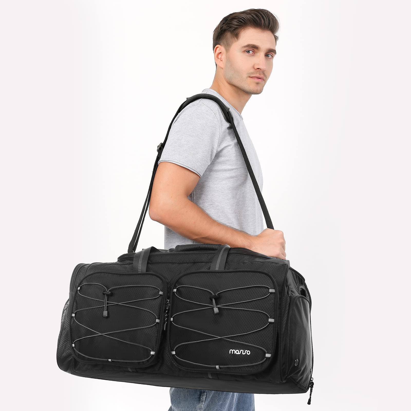 MOSISO Baseball Bag,Large Capacity Catchers Gear Bag Baseball Bat Bag