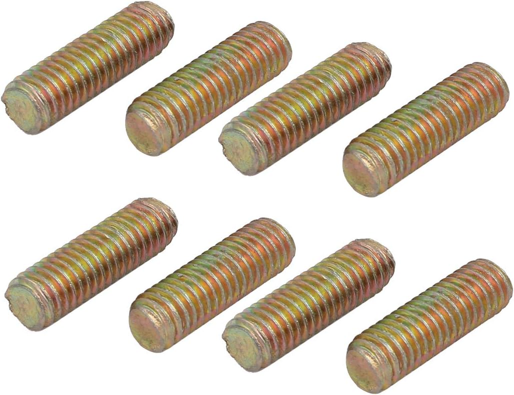 M6 Thread Home Hardware Dia 20mm Length Carbon Steel Zinc Plated Fully Threaded Rod 8pcs Model:22as657qo313