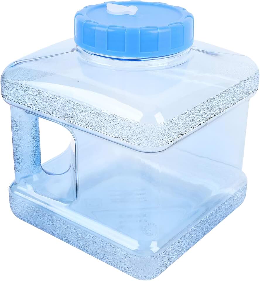 Destilador recipiente de água pp portátil ao ar livre garrafa de água ampla compatibilidade durável design multiuso para casa beleza 5l (Azul)