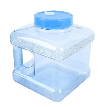 1.3 Gallon/5L Water Container for Distiller, Replacement Collection Bottle Water Container, Portable Plastic Water Bottle for Home Beauty Counter Top Water Distiller Filter Blue