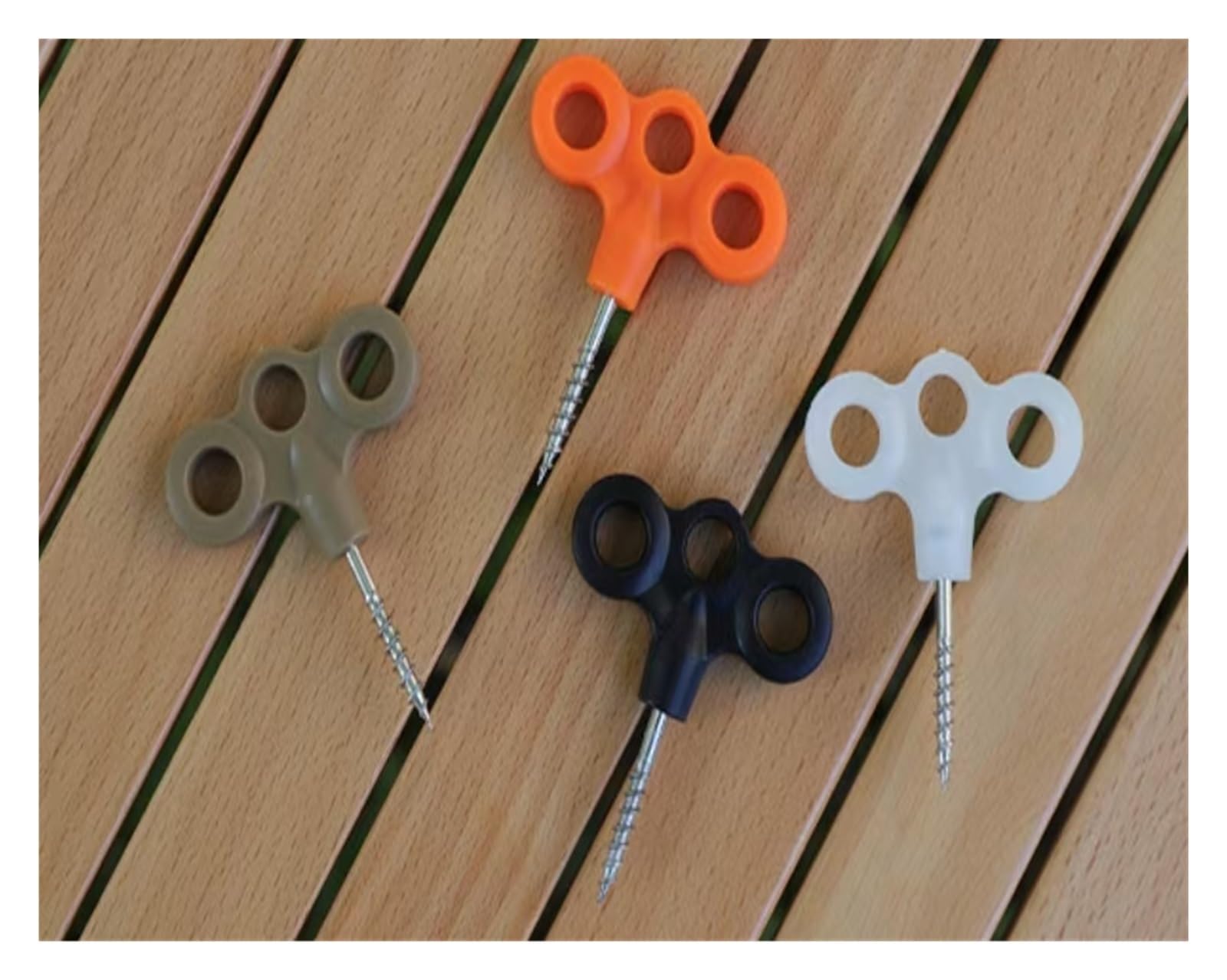 Clavos de Tienda de Aluminio, 30 piquetas de plástico y Acero Inoxidable Multicolor
