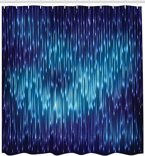 Miniatura 10 de Ambesonne Floral Shower Curtain, Mass of Flower Glade with Poppy Petals Summer Garden Theme Field Elements Art Print, Cloth Fabric Bathroom Decor