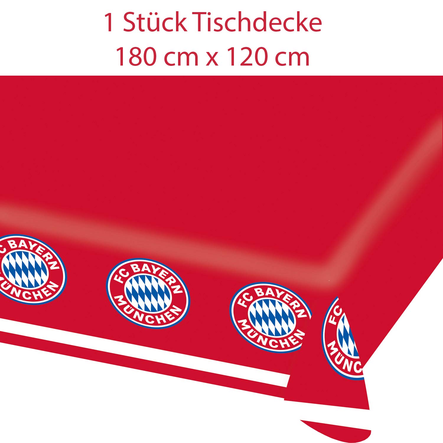 FC Bayern München Set de fiesta de fútbol XL, 34 piezas, accesorios y decoración para fiesta de fútbol y cumpleaños