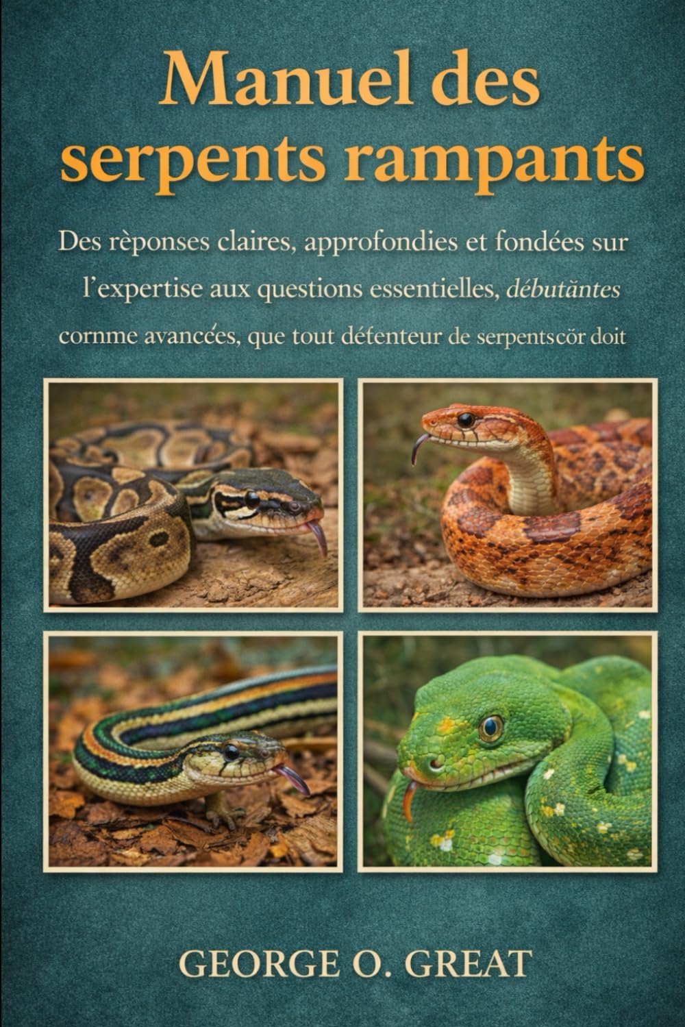 MANUEL DES SERPENTS RAMPANTS: Des réponses claires, approfondies et fondées sur l’expertise aux questions essentielles, débutantes comme avancées, que tout détenteur de serpents doit maîtriser