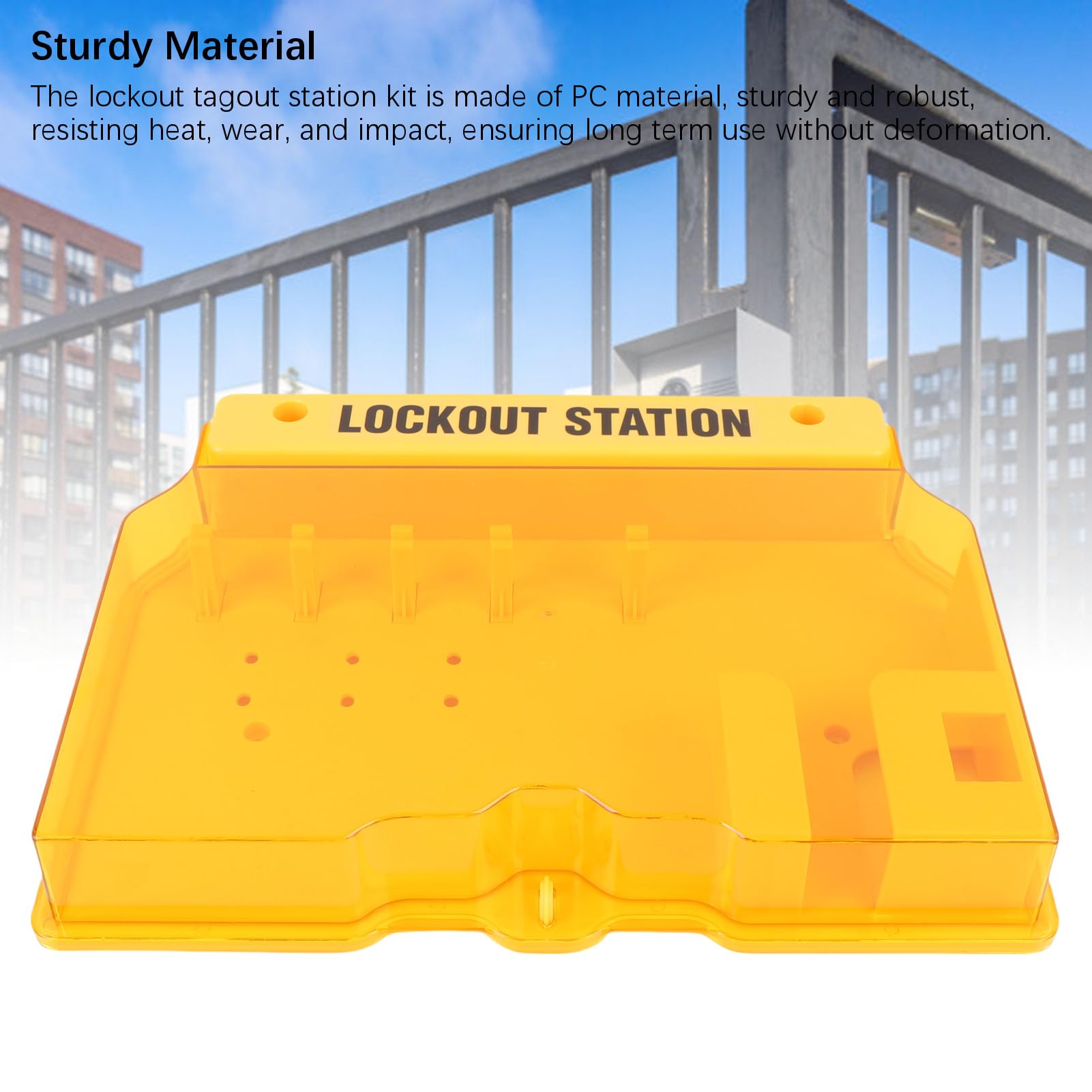 Yinhing Kit di Blocco del Kit di Blocco del di e Tag Out PC Copertura Trasparente Montaggio di Sicurezza Industriale Set di Blocchi di Sicurezza con 10 Etichette per elettricità