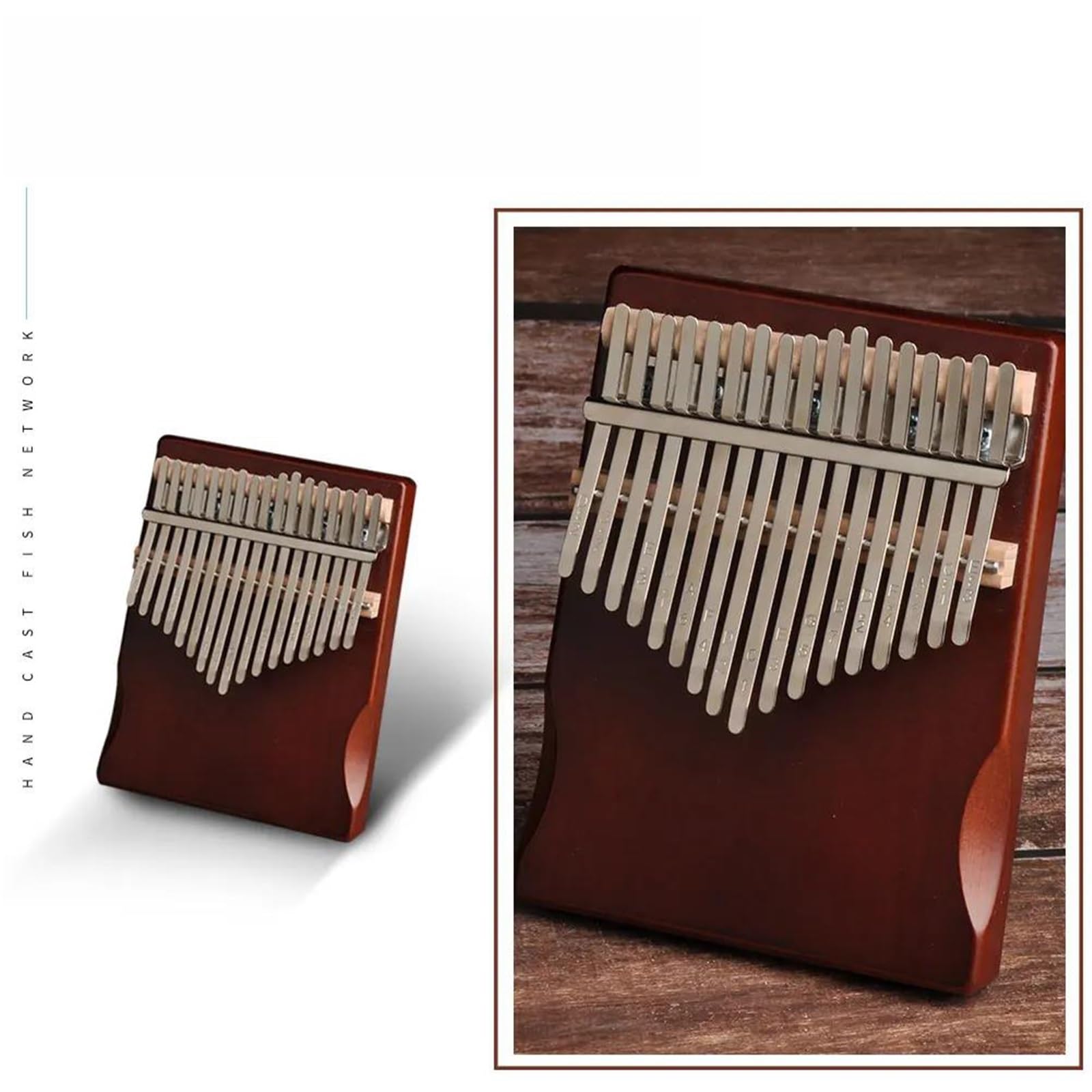 Kalimba 17 Klawiszowy Wygodny Fortepian Kciukowy Praktyczny Drewniany Kalimba Idealny Dla Początkujących