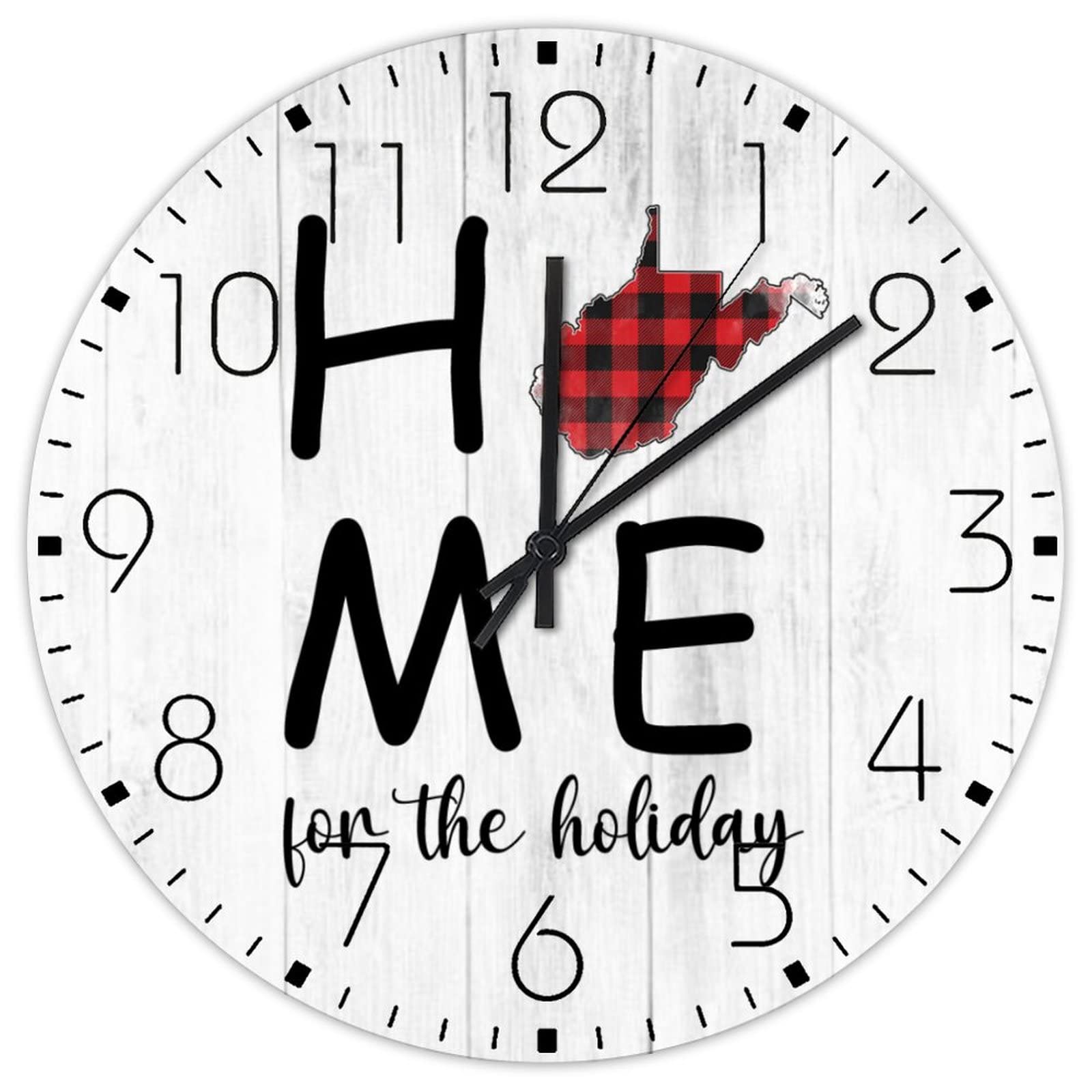 Horloge murale sans tic-tac en bois pour retrouver le sommeil et le calme