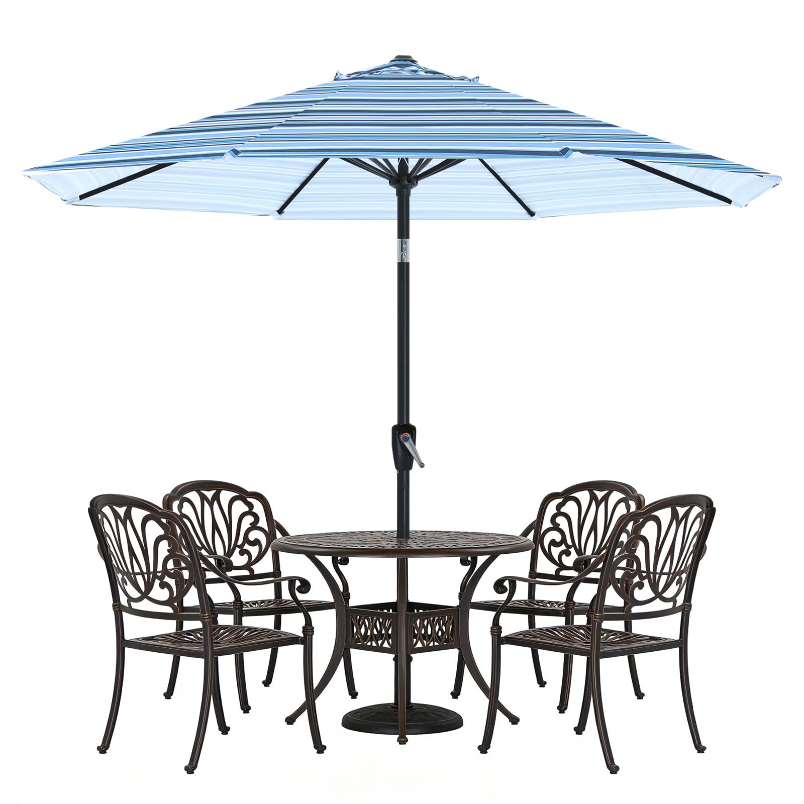 ABCCANOPY 9FT Patio Umbrella Outdoor 8 Ribs Table Umbrella