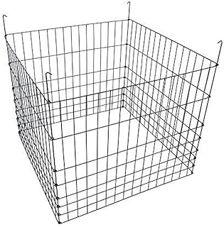Garden Wire Compost Bin 36x36x30 inches, Black, Garden Bed Fencing