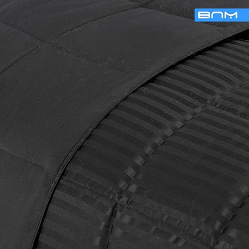 Miniatura 6 de Blue Nile Mills - Edredón alternativo para todas las estaciones, relleno de microfibra, hipoalergénico, peso mediano, felpa y reversible, con