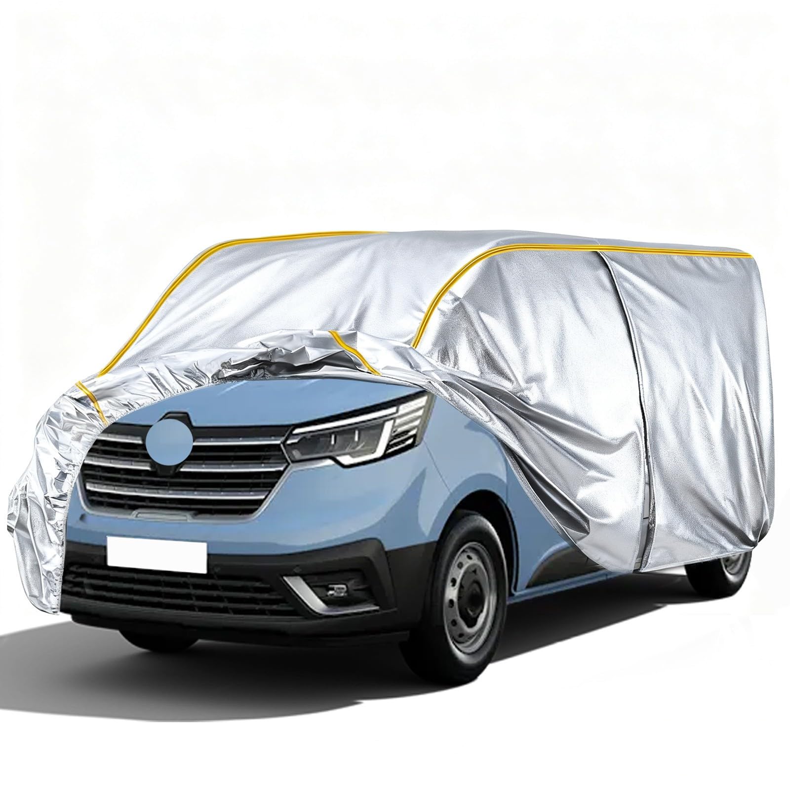 Bache Protection Voiture pour Peugeot Expert Traveller 2018-2023, Housse Imperméable Renforcée, Anti Poussière, Neige et UV pour Van, avec Fermeture éclair de Porte latérale