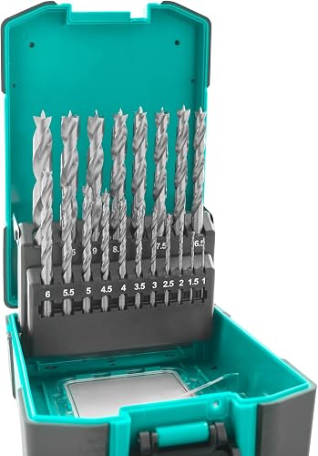 ENT 09219 19-Piece HSS-G Wood Drill Bit Set 1-10 mm in 0.…