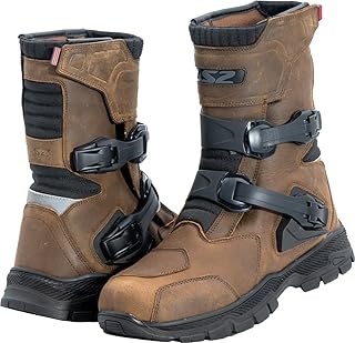 LS2 Adventure stivali da moto impermeabili, marrone, 43