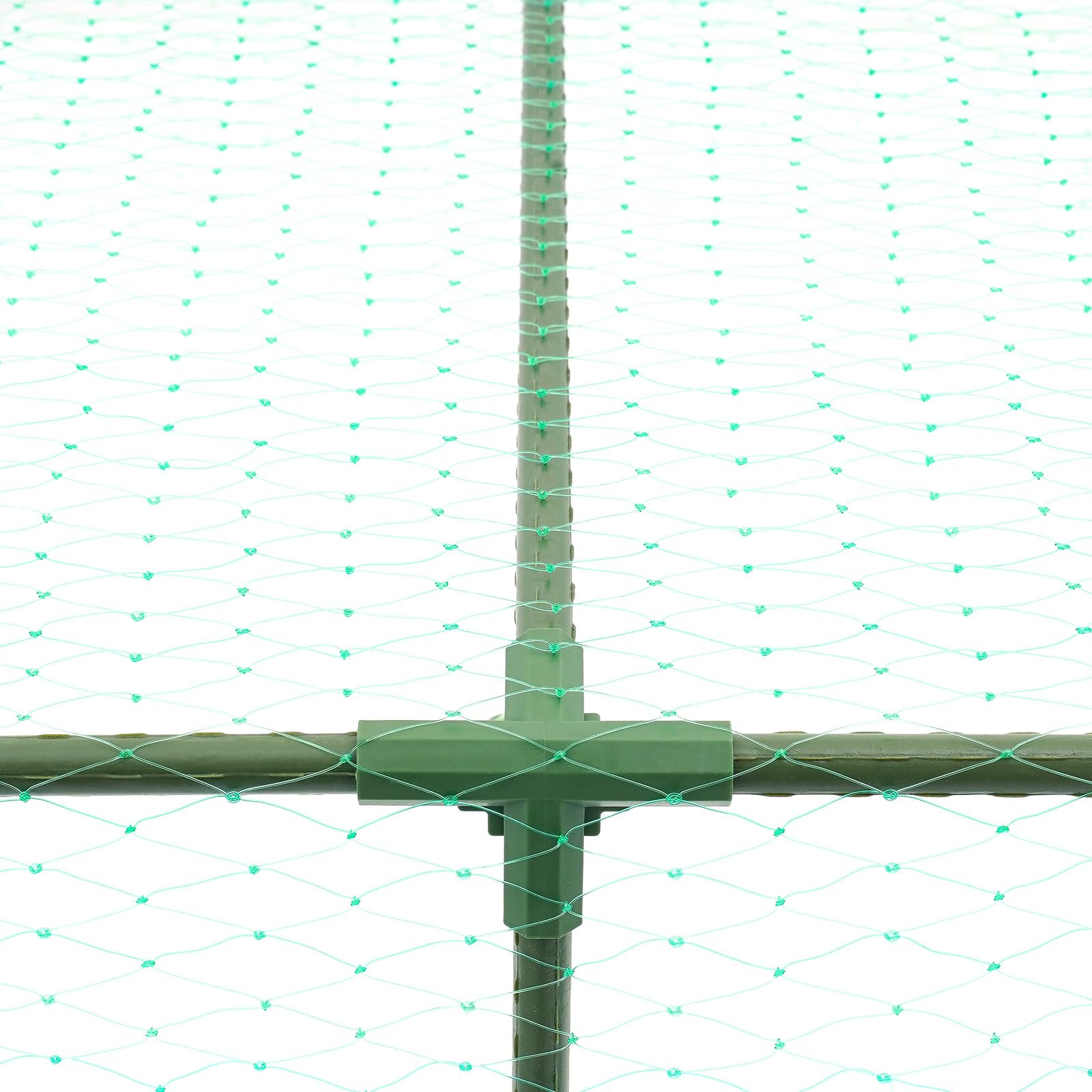 Tunnel pour poules - 320 x 80 x 80 cm - Portable - Grand tunnel pour poulets - Parc mobile pour volailles - Cadre en acier robuste avec filet en nylon - Pour 20 à 30 poules, canards et lapins