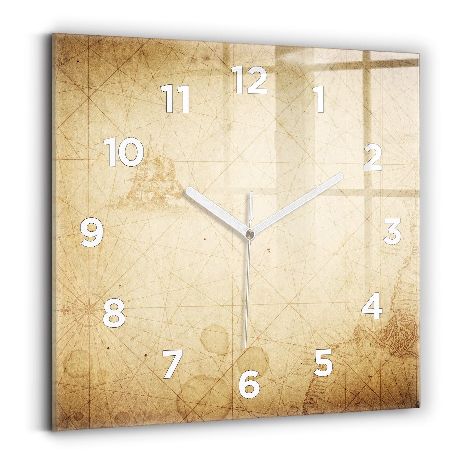 Horloge carrée sans tic-tac 30x30 cm pour résoudre les problèmes de bruit dans la chambre