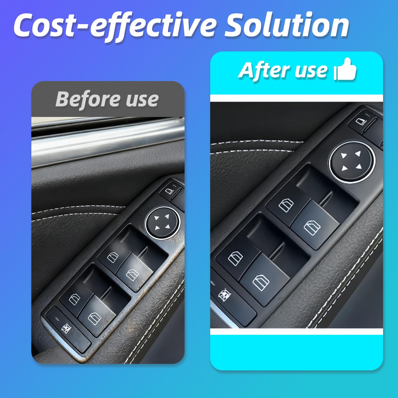 Interruttore Alzacristalli Pulsantiera per Benz W169-2er Interruttore Alzacristalli Sostituzione Copertura Pulsante Alzacristalli Adatto per Benz Mercedes Classe A W169 Classe B W245 ML W164 R W251 GL