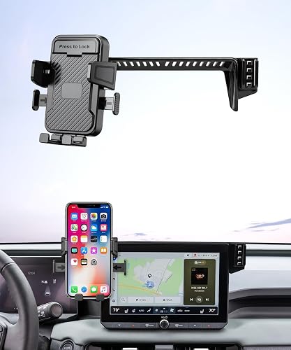 Clamping Car Phone Holder for 2026 Toyota RAV4/Hybrid, 10.5" Screen Mount