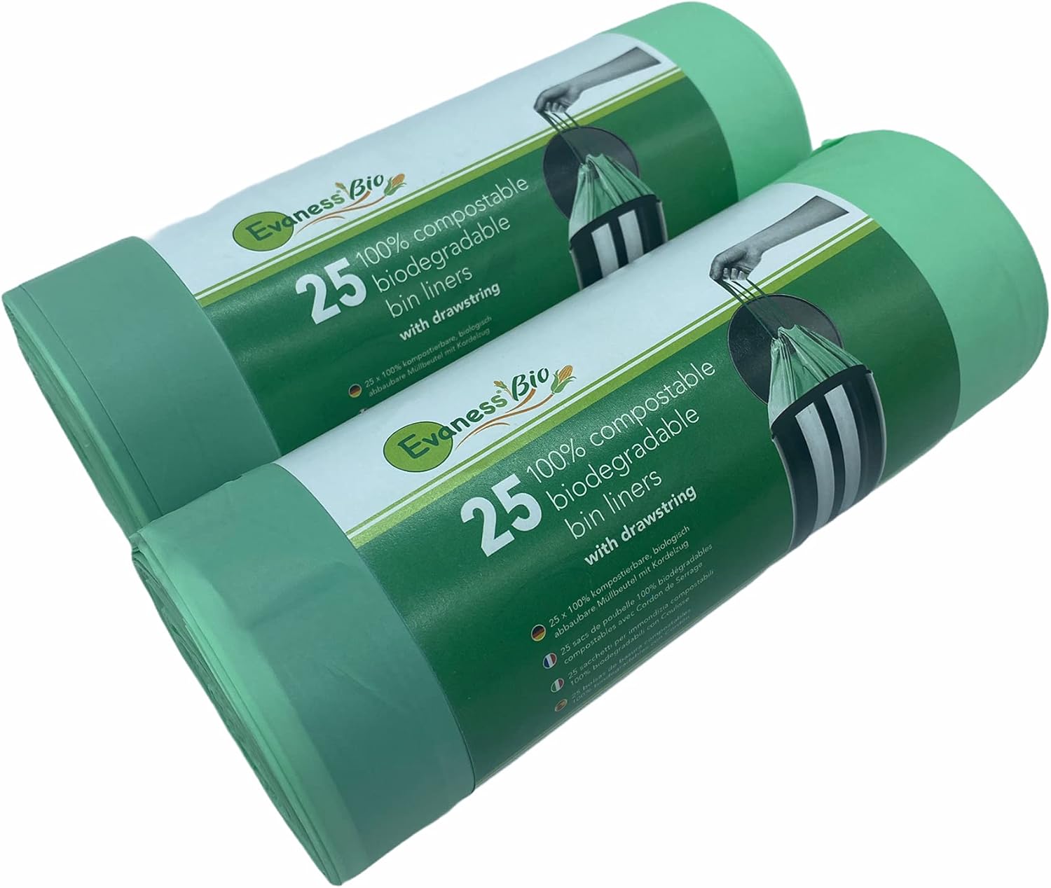 Evaness BIO Compostable Bin Liners 50 Pack 2030 Kuwait Ubuy