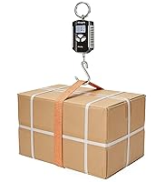 Vista 6 de Báscula colgante digital portátil resistente para grúa de 400 libras, 440.9 lbs, 2 pilas AAA (no incluidas)