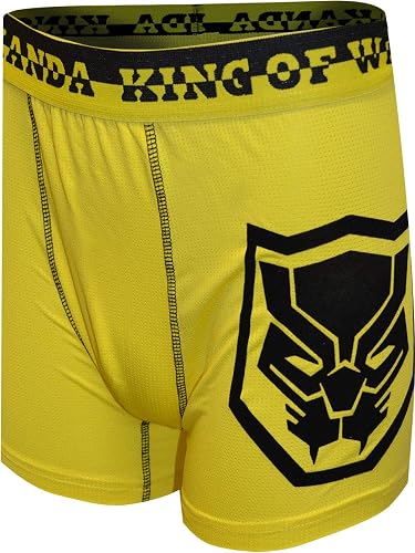 Marvel Mens Black Panther King of Wakanda Boxer Brief (Large