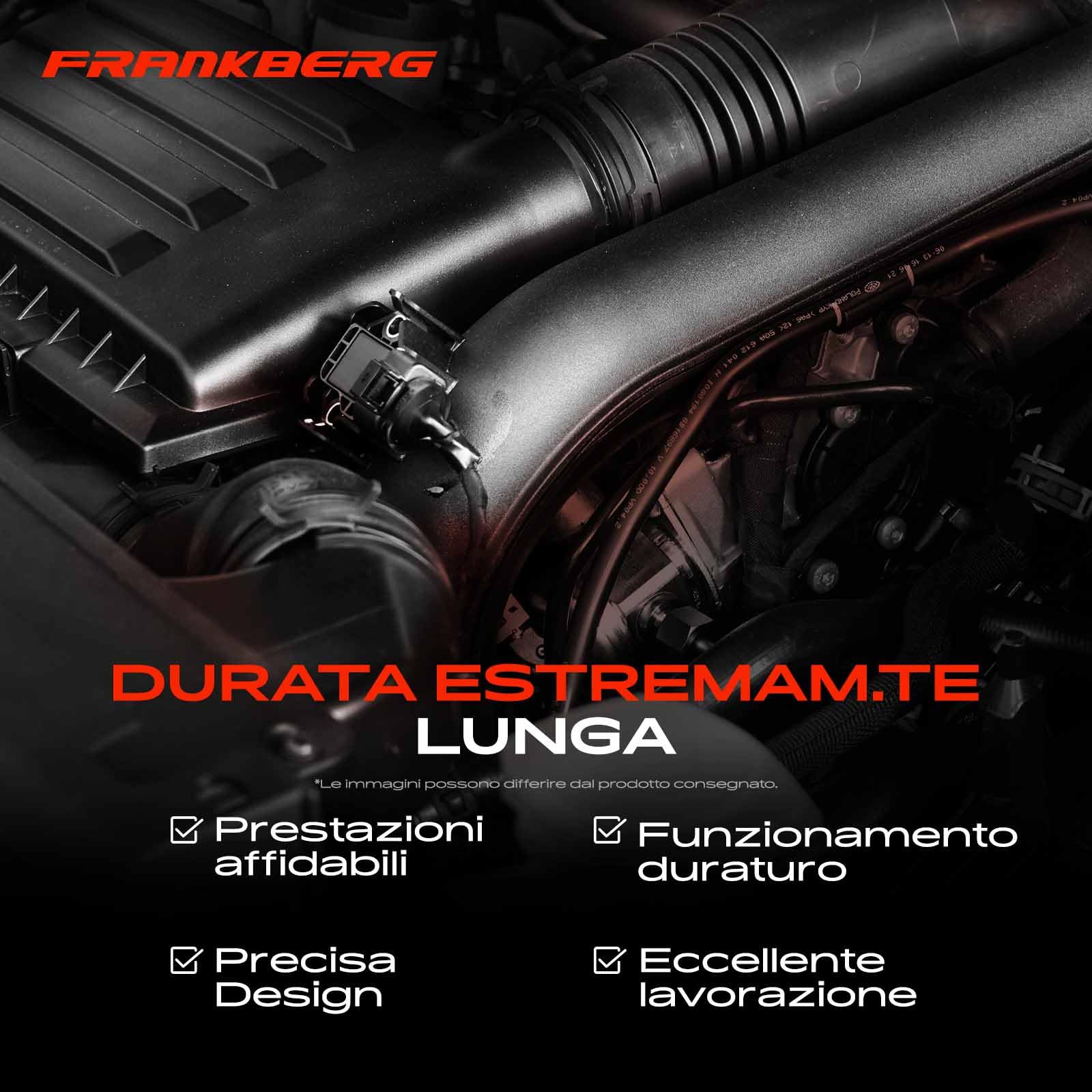 Frankberg Sensore pressione differenziale Pressione gas di scarico 2-Poli Compatibile con S.a.n.d.e.r.o II Dokker MPV KE S.a.n.d.e.r.o Duster HS LodG.Y JS Replace# 7700413763