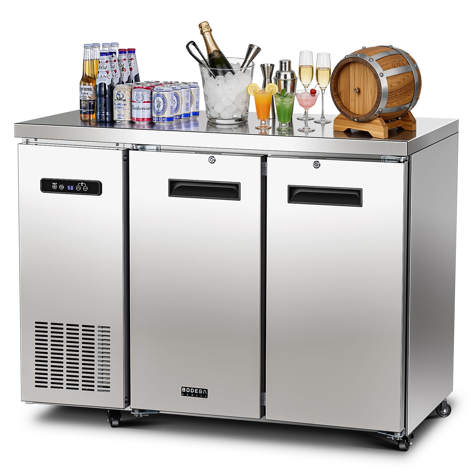 Photo 1 of BODEGA 47" Commercial Back Bar Cooler, 12 Cu.Ft, 2 Solid Doors