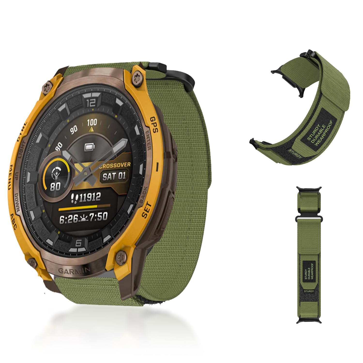 Amazon.co.jp: GARMIN Instinct Crossover AMOLED 22 MM コ 