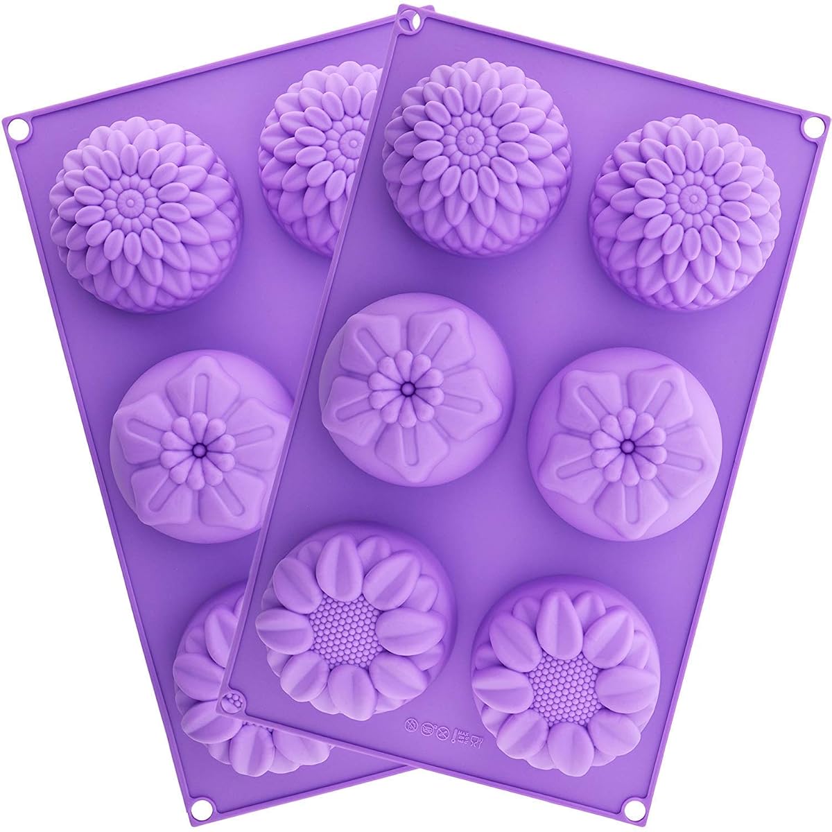 Topinon Silicone Gel Cavity Sunflower Mixed Flower Chrysanthemum Cupcake Baking