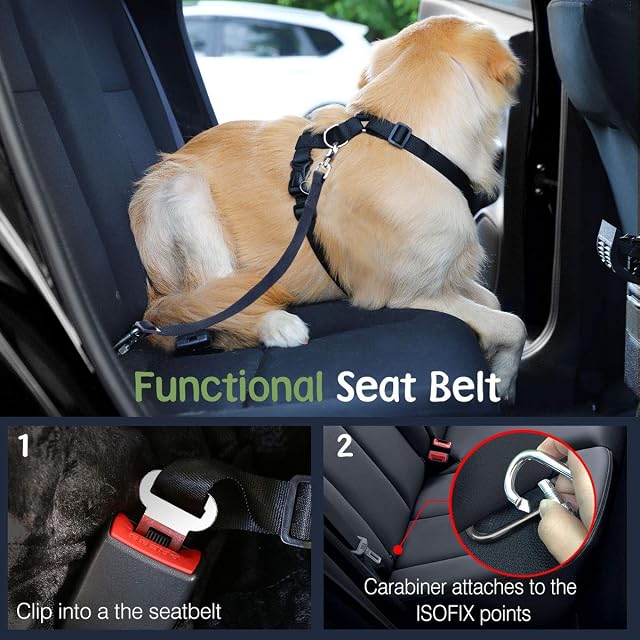 Foto 5 de 6 de VavoPaw Cinturón de Seguridad para Perro, Chaleco de Seguridad para Perro