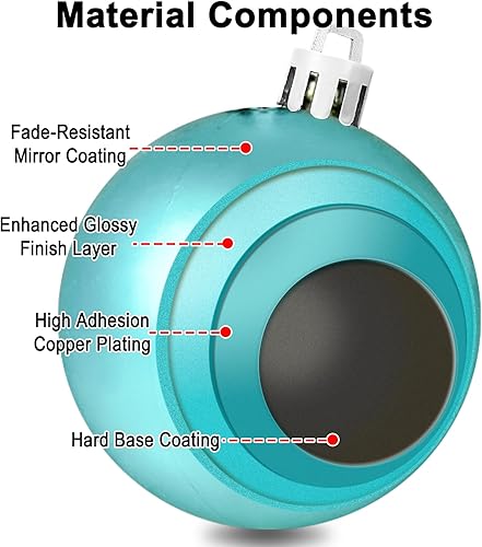 Miniatura 3 de AMS - Adornos chapados, bolas de Navidad, de 40 quilates, para decoración de fiestas de vacaciones, colección de árbol para boda, Acción de Gracias,