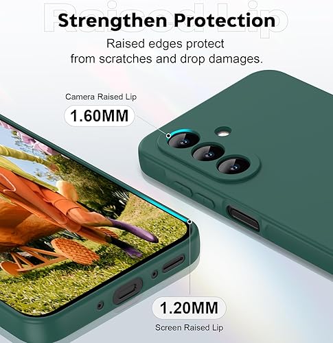 Miniatura 126 de LeYi Funda para Samsung Galaxy A14: Funda A14 5G con 2 protectores de pantalla de vidrio templado para mujeres y hombres, funda protectora delgada