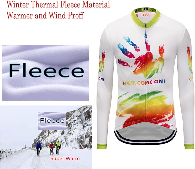 Chaqueta térmica de ciclismo para hombre manga larga miniatura 2