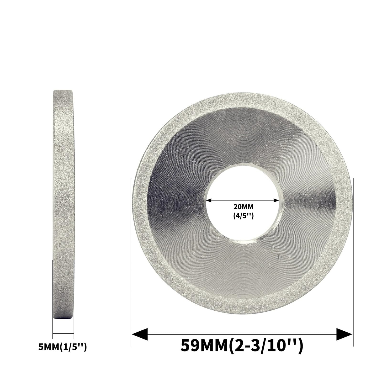 1 Uds. Disco de muela 60/78/100/125mm for afilar herramienta corte fresado acero tungsteno
