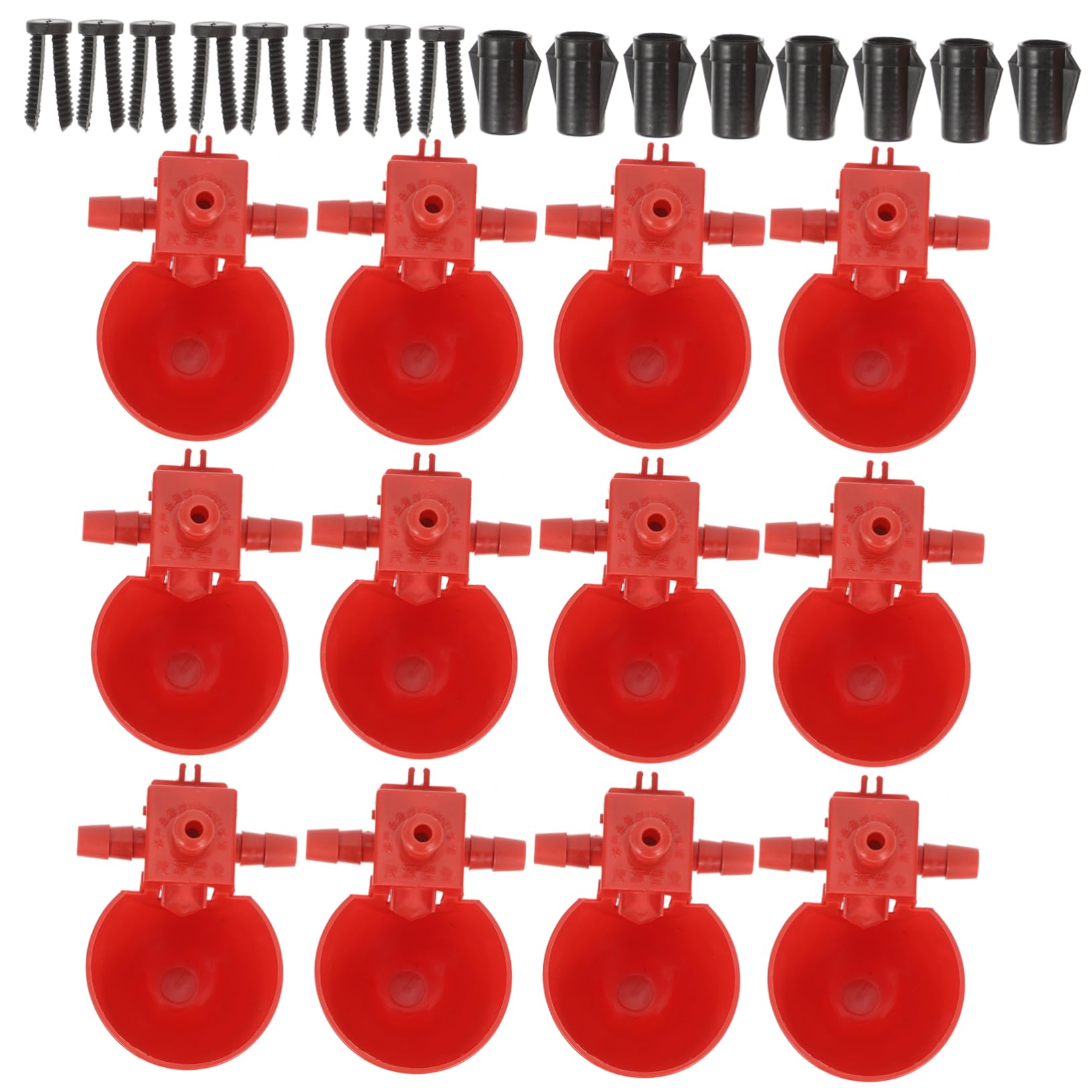 Bebedero Automático para Pollos y Palomas Rojo de Abs Ajuste de Agua Fácil y Seguro para Granjas Avícolas y Uso Doméstico Color Aleatorio