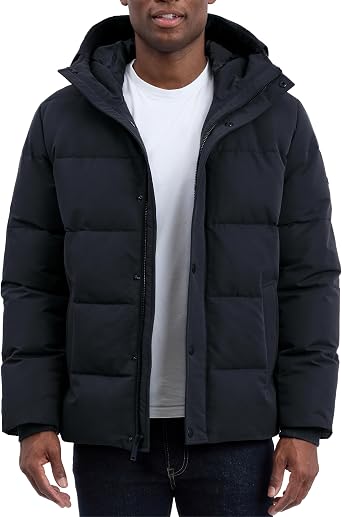 Michael Kors Mens Heavyweight Mens Puffer Jacket With Hood, Water Resistant