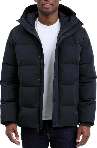 Michael Kors Men's Heavyweight Mens Puffer Jacket With Hood, Water Resistant