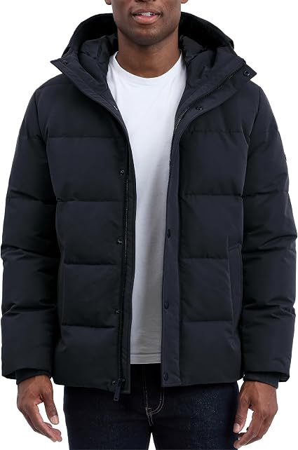Michael Kors Men's Heavyweight Mens Puffer Jacket With Hood, Water Resistant