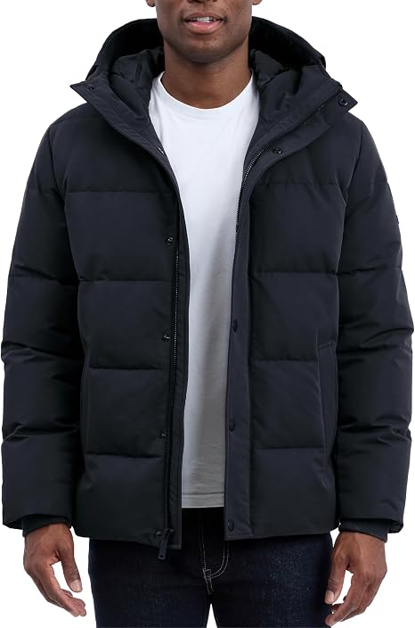 Michael Kors Men's Heavyweight Mens Puffer Jacket With Hood, Water Resistant