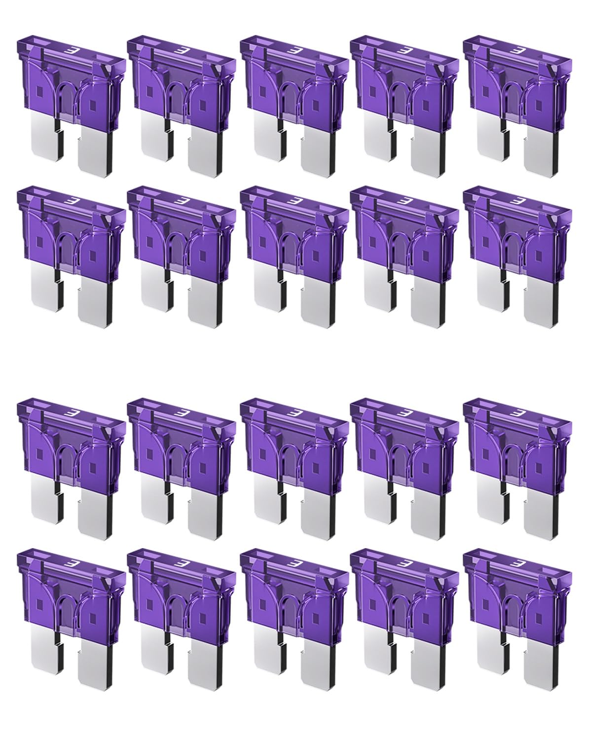 Riseuvo 20pcs 3A Standard Car Fuses - 3 AMP Automotive Fuses(ATO/APR/ATS), 32V (12/24V) Blade Fuse for RV/Truck/SUV-picture-33