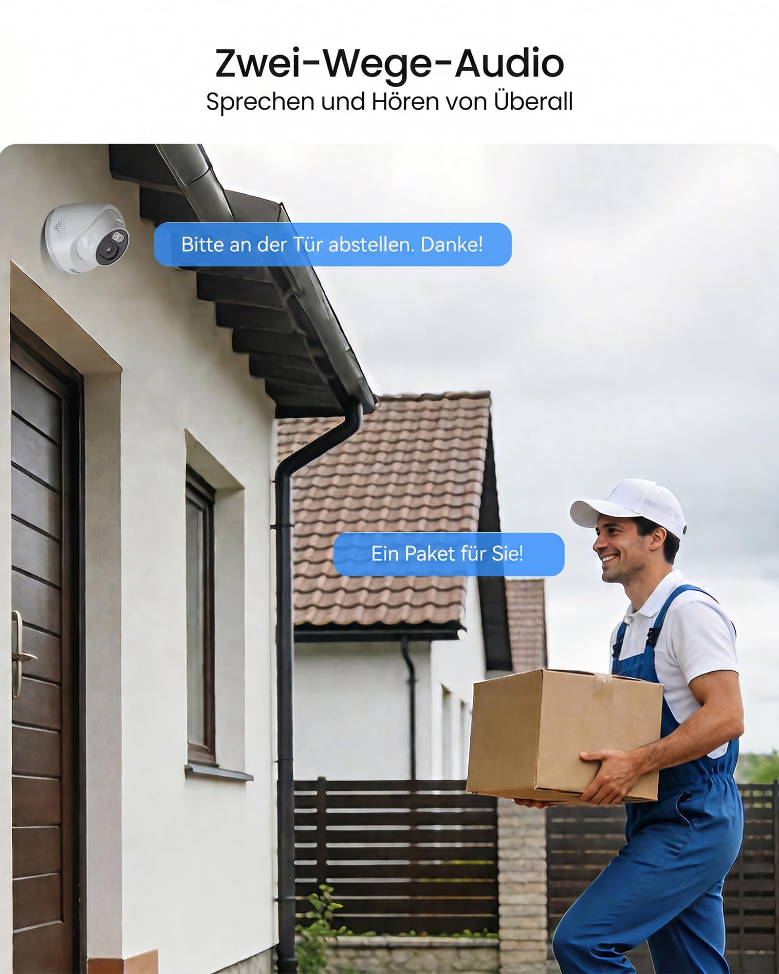 ZOSI 2,5K PoE Überwachungskamera Aussen Set, 8CH 5MP NVR mit 2TB HDD, 8X 4MP PoE Dome Kamera Überwachung Set mit Audio, Personenerkennung, 100ft Nachtsicht, C220