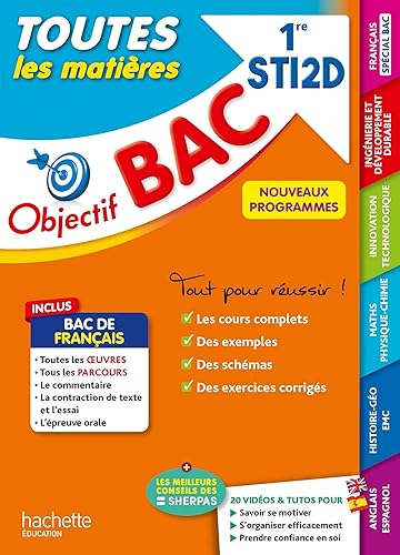 Objectif BAC 2025 - 1re STI2D Toutes les matières