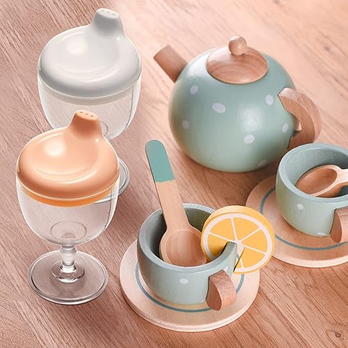 Miniatura 7 de Lallisa Paquete de 2 vasos para beber de vino para bebé, resistentes a derrames, para niños pequeños, diseño de copas de vino, copa de vino de