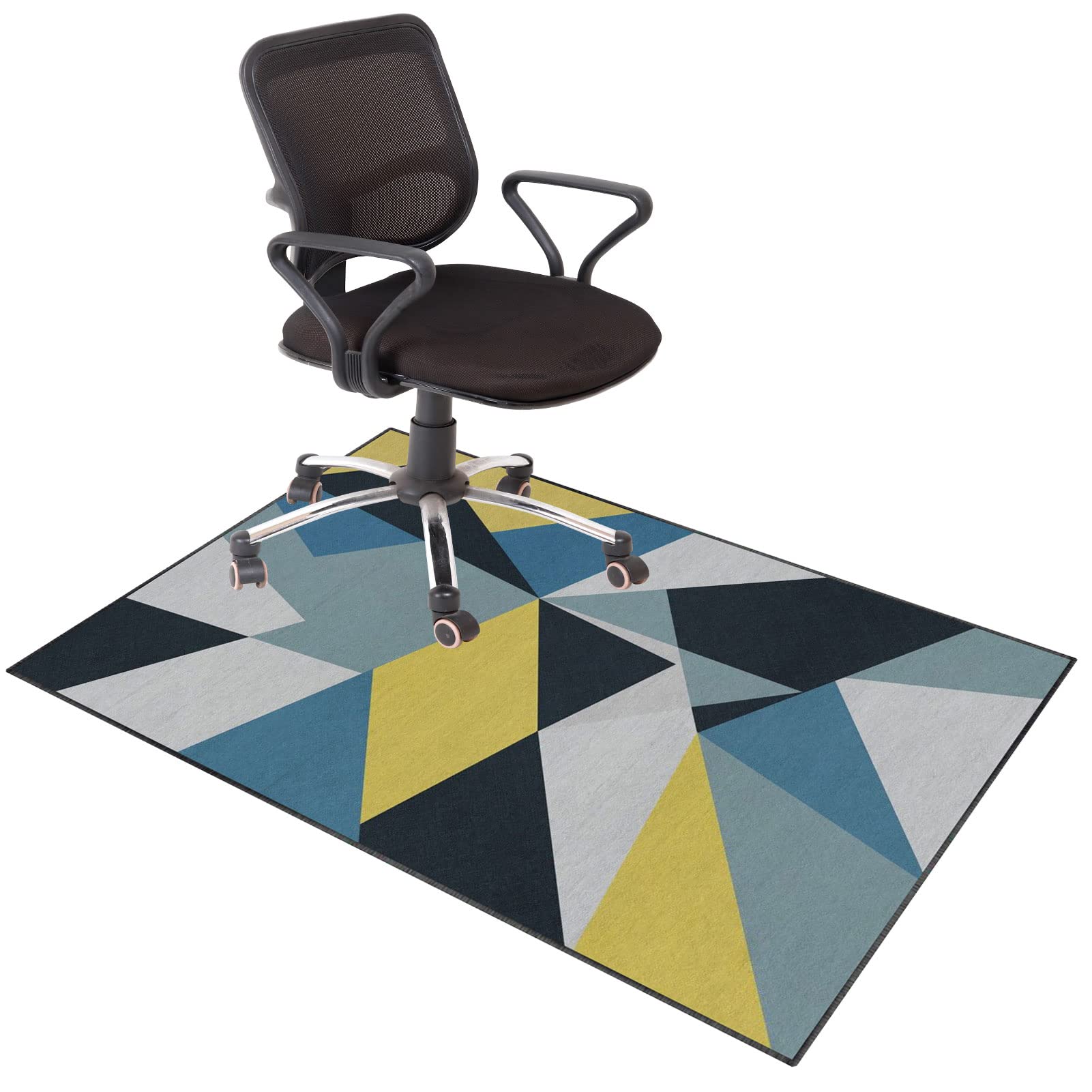 EYZO Office Gaming Computer Chair Mat Chair Rug For Hardwood Floor, Desk Chair Mats For Rolling Chairs, Non-slip Computer Chair Mat For Wood Floors, Floor Protectors For Home & Office 140 × 180 cm — image 1