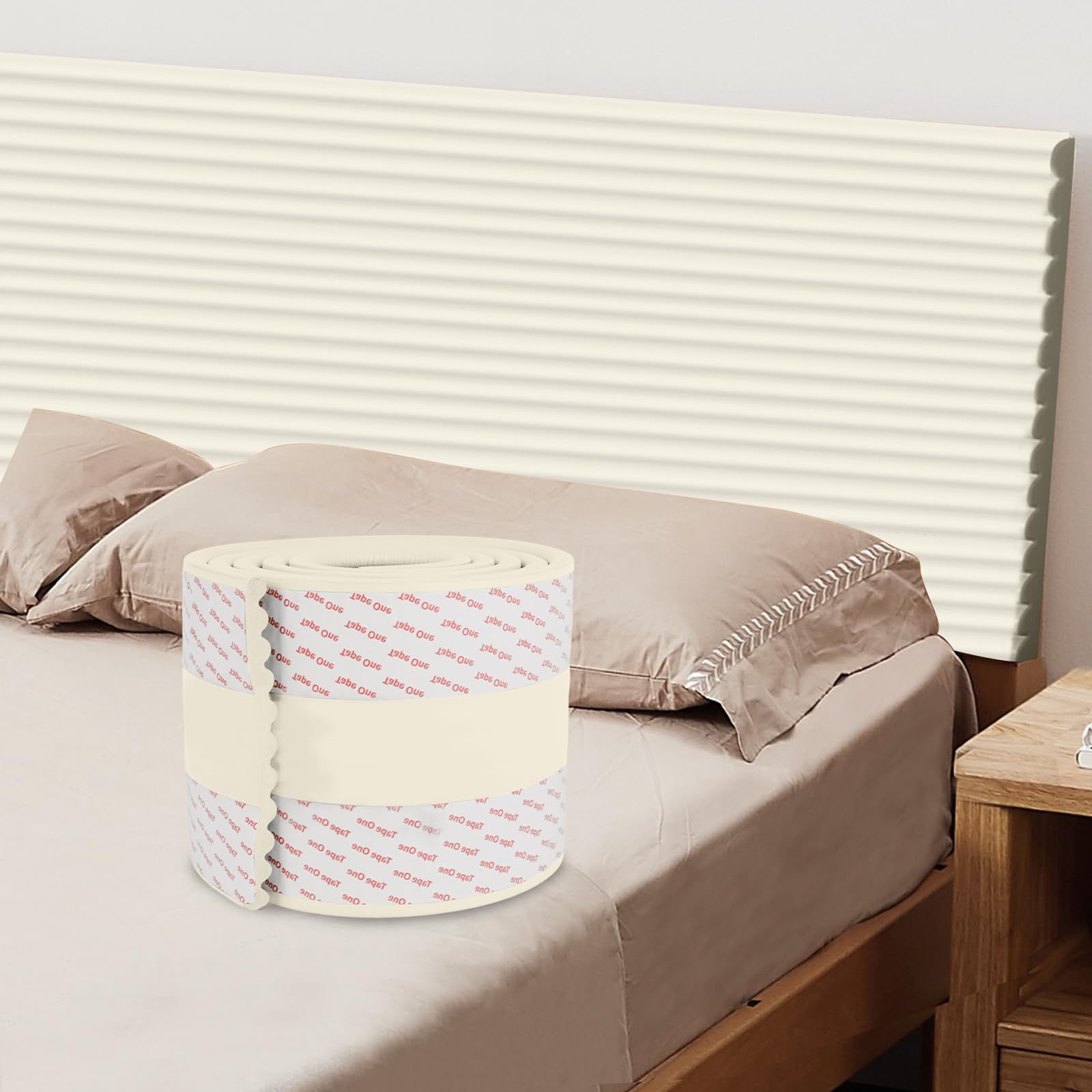 Rembourrage mural anti-collision 2m x 1,2cm, panneau autocollant gris pour chambre d'enfant