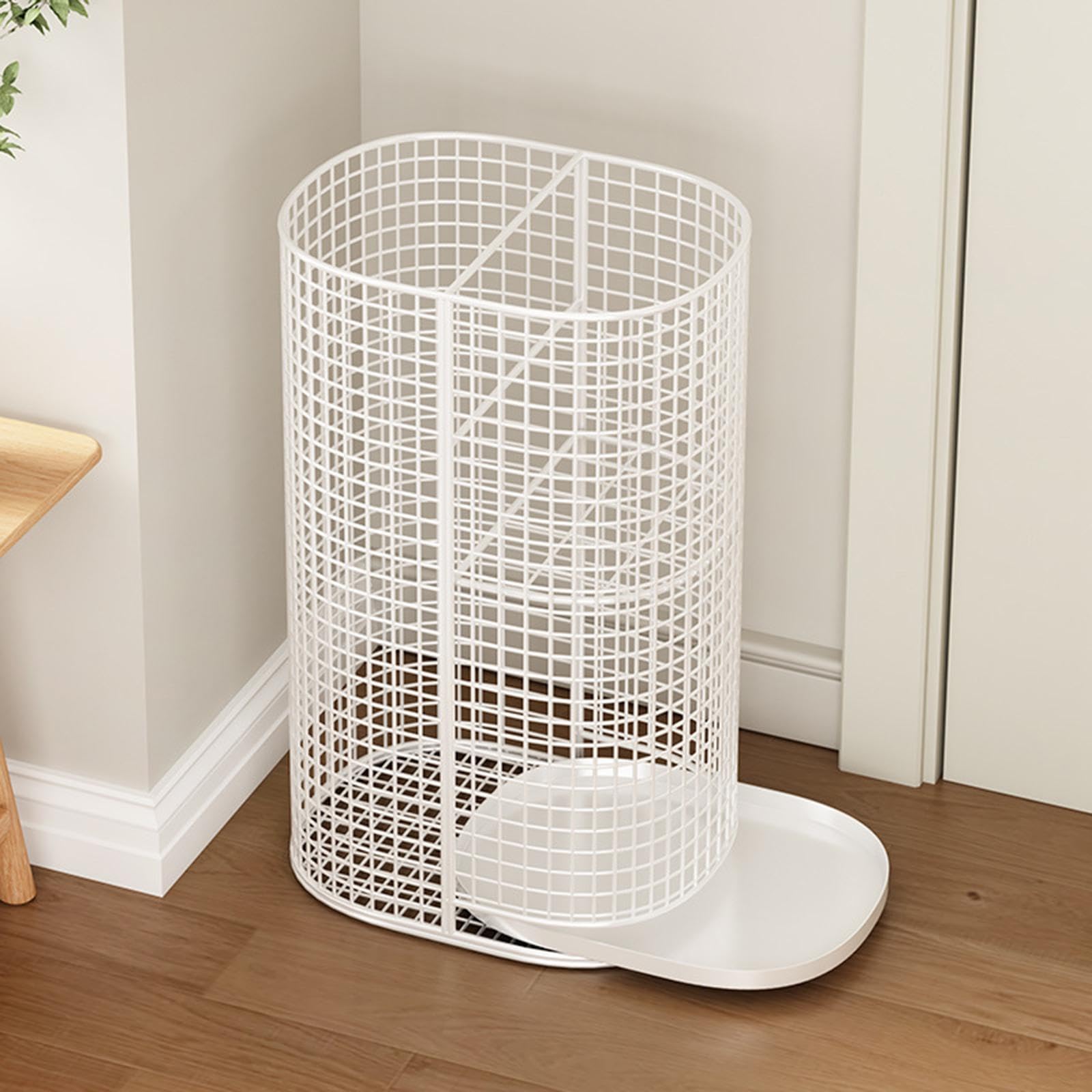 Colcolo Soporte para, Soporte portátil Multiusos para Bastones Senderismo, Estante Almacenamiento para Pasillo o Garaje, Blanco